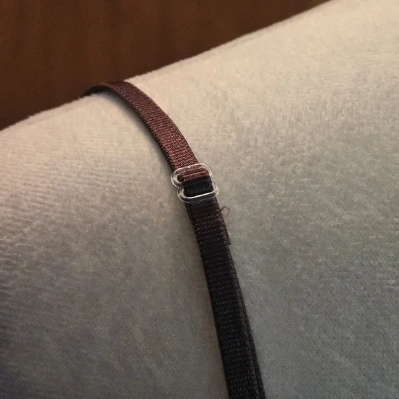 Elementz 2 pc Semi-Sheer Brown Textured Roll-tab Blouse Laced Cami Women's XL - Picture 14 of 16